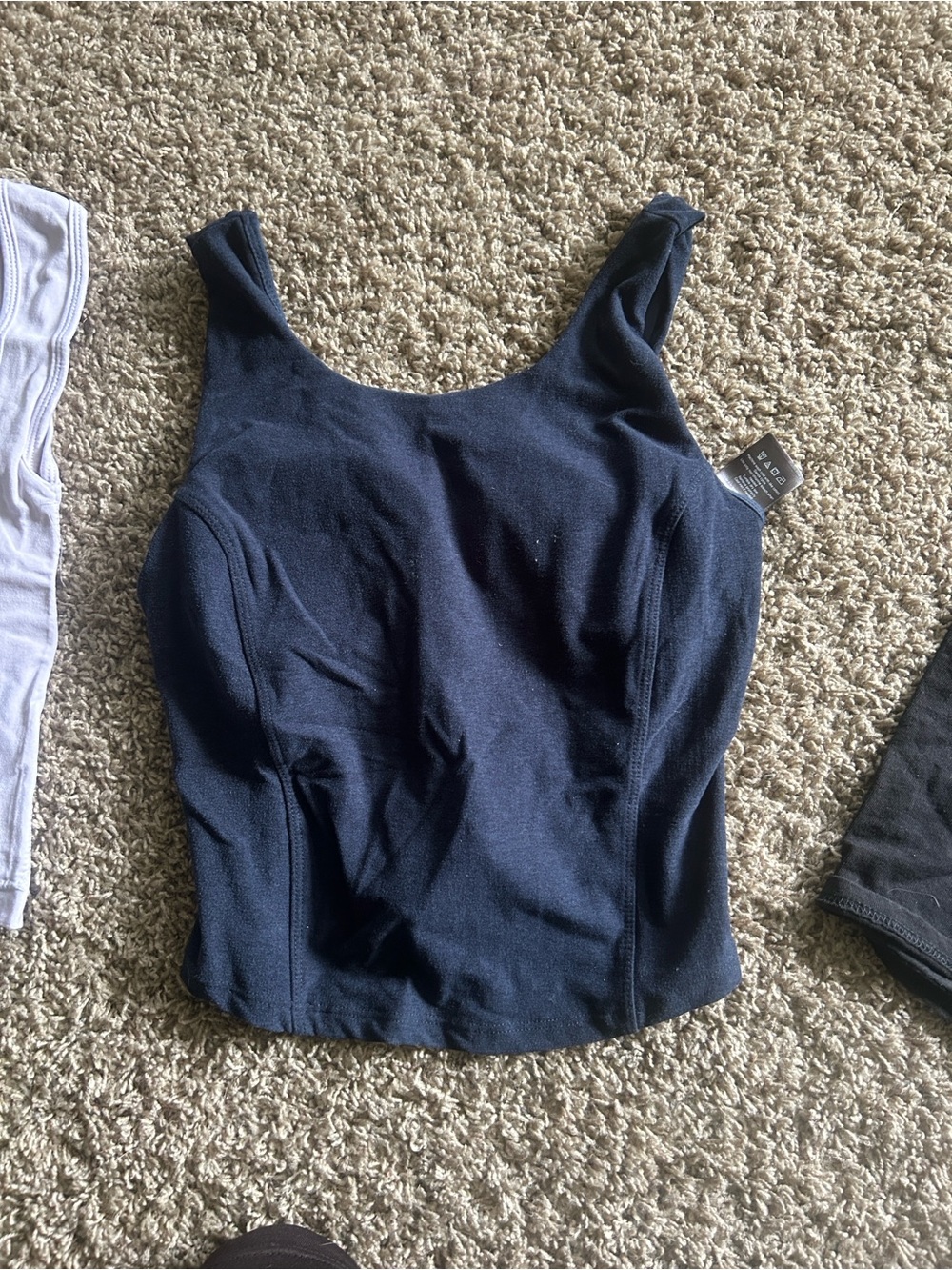 Women's Navy Scoop Neck Tank Top